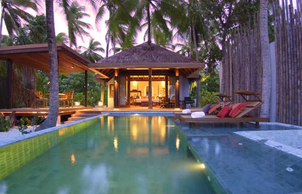 Piscine priv�e de la villa plage